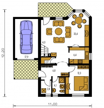 Floor plan of ground floor - PREMIER 92